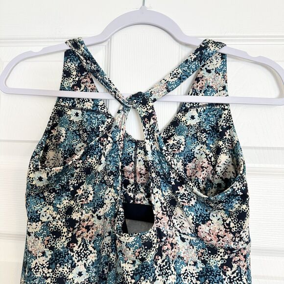 Patagonia Dress Size M Furnai Floral Neo Navy Magnolia Spring Sundress A-Line - Picture 4 of 10